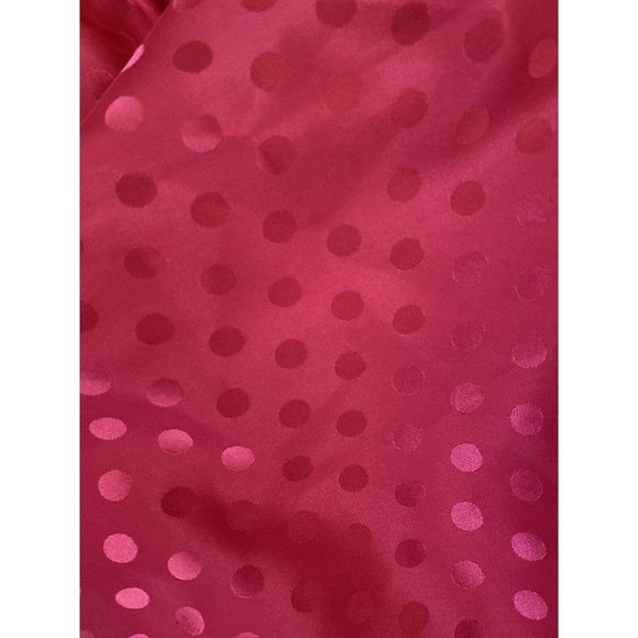 Vintage Amelia's Red Polka Dot Satiny Polyester 2 Piece Pajama Lounge Set Size L - Picture 4 of 10